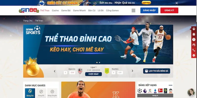 Vì sao nên tham gia cá cược thể thao tại nhà cái Sin88